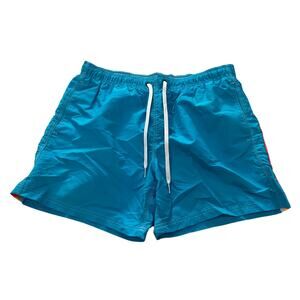 15-68 SUNDEK Men's Classic Rainbow Swim Trunks Board Shorts Teal XL